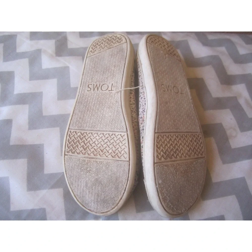 TOMS Shoes Girls 1 Cheetah Print Slip On Casual Flats